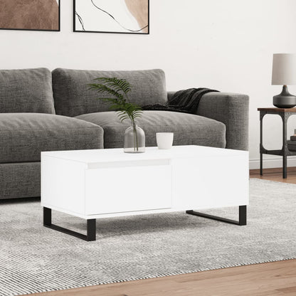 Coffee Table White 90x50x36,5 cm Engineered Wood