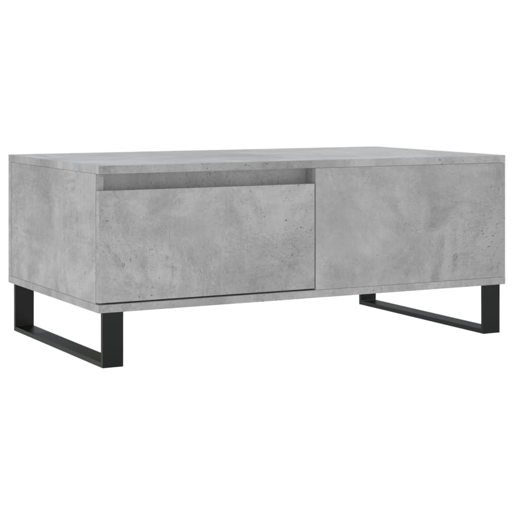 Coffee Table Concrete Grey 90x50x36,5 cm Engineered Wood