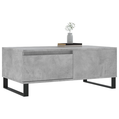 Coffee Table Concrete Grey 90x50x36,5 cm Engineered Wood
