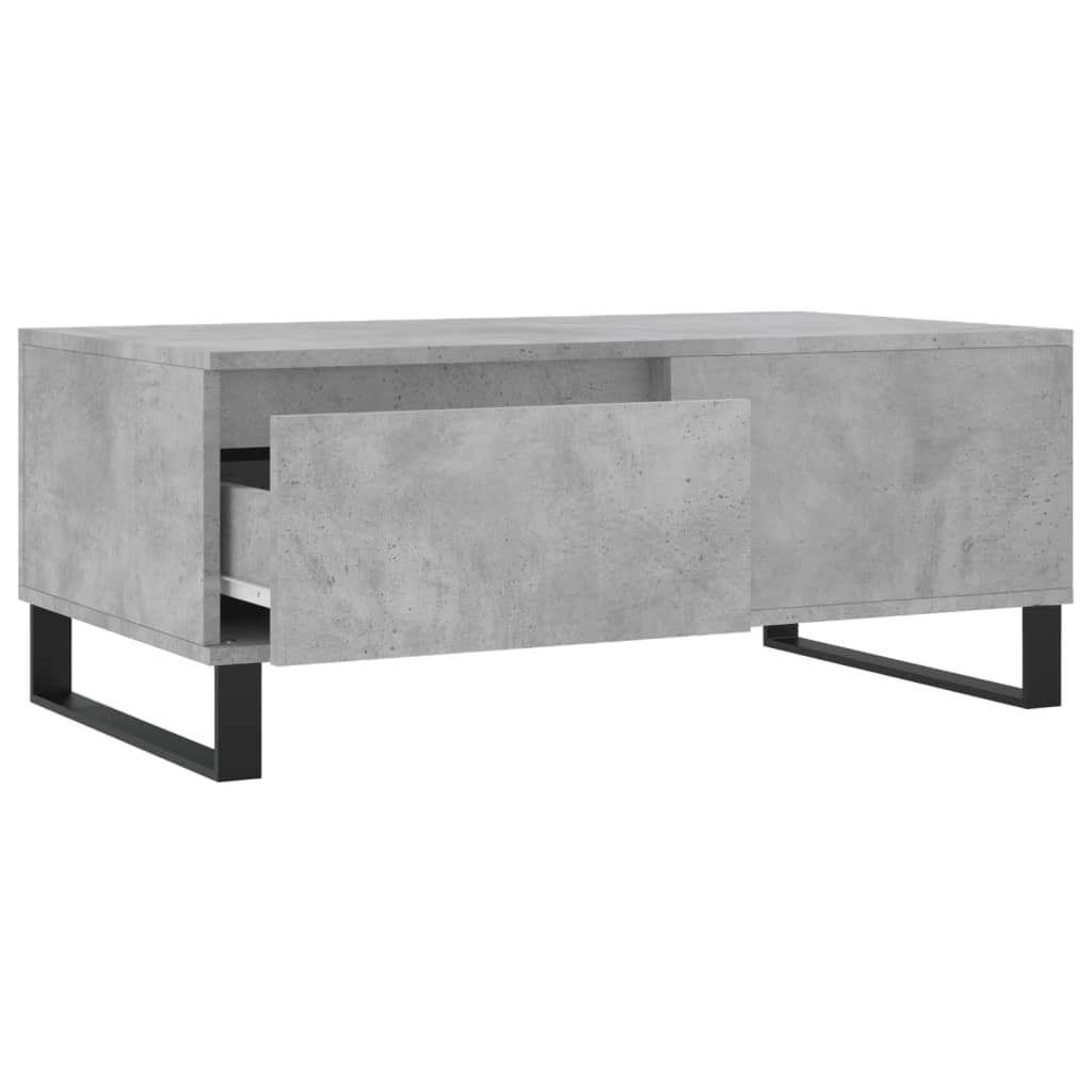 Coffee Table Concrete Grey 90x50x36.5 cm Engineered Wood