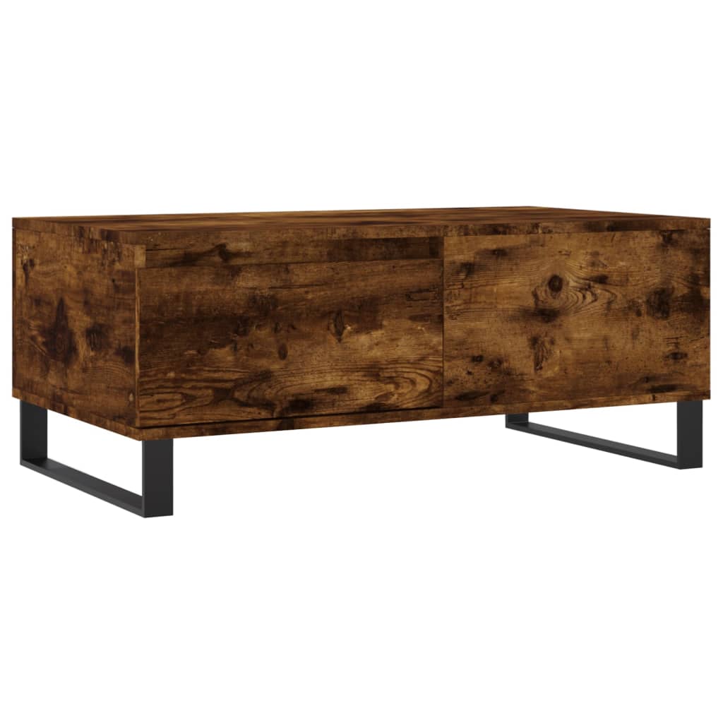 Coffee Table Smoked Oak 90x50x36,5 cm Engineered Wood