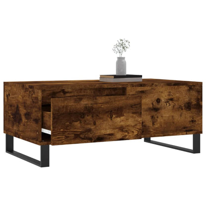 Coffee Table Smoked Oak 90x50x36,5 cm Engineered Wood
