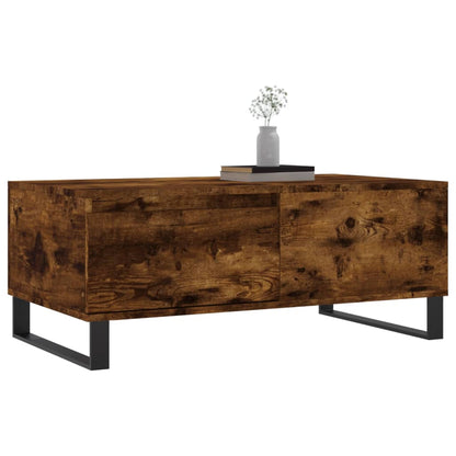 Coffee Table Smoked Oak 90x50x36,5 cm Engineered Wood