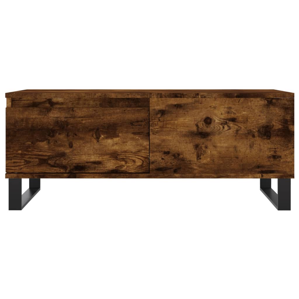 Coffee Table Smoked Oak 90x50x36,5 cm Engineered Wood