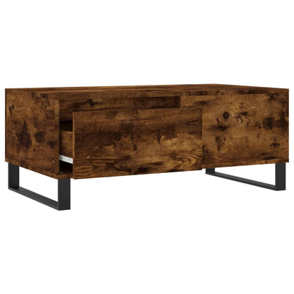 Coffee Table Smoked Oak 90x50x36,5 cm Engineered Wood