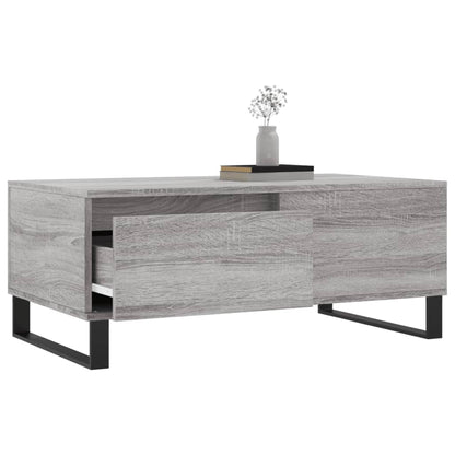 Coffee Table Grey Sonoma 90x50x36,5 cm Engineered Wood