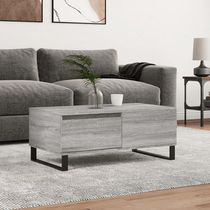 Coffee Table Grey Sonoma 90x50x36,5 cm Engineered Wood