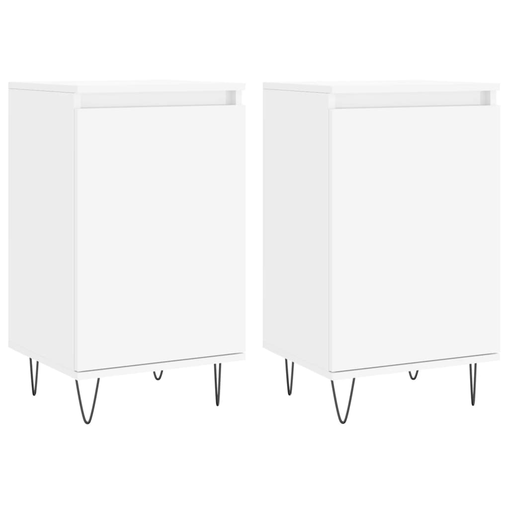 Sideboards 2 pcs White 40x35x70 cm Engineered Wood
