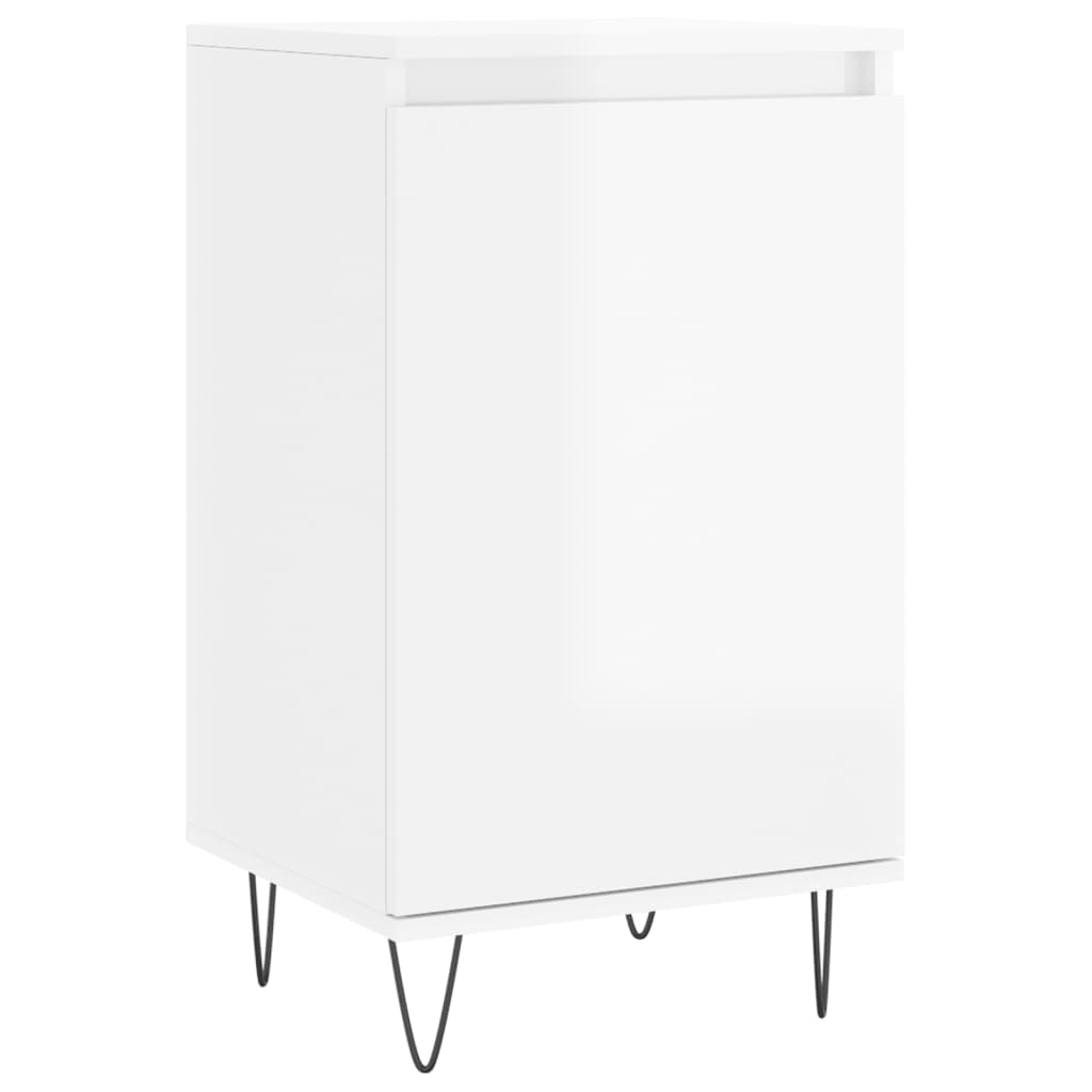 Sideboards 2 pcs High Gloss White 40x35x70 cm Engineered Wood