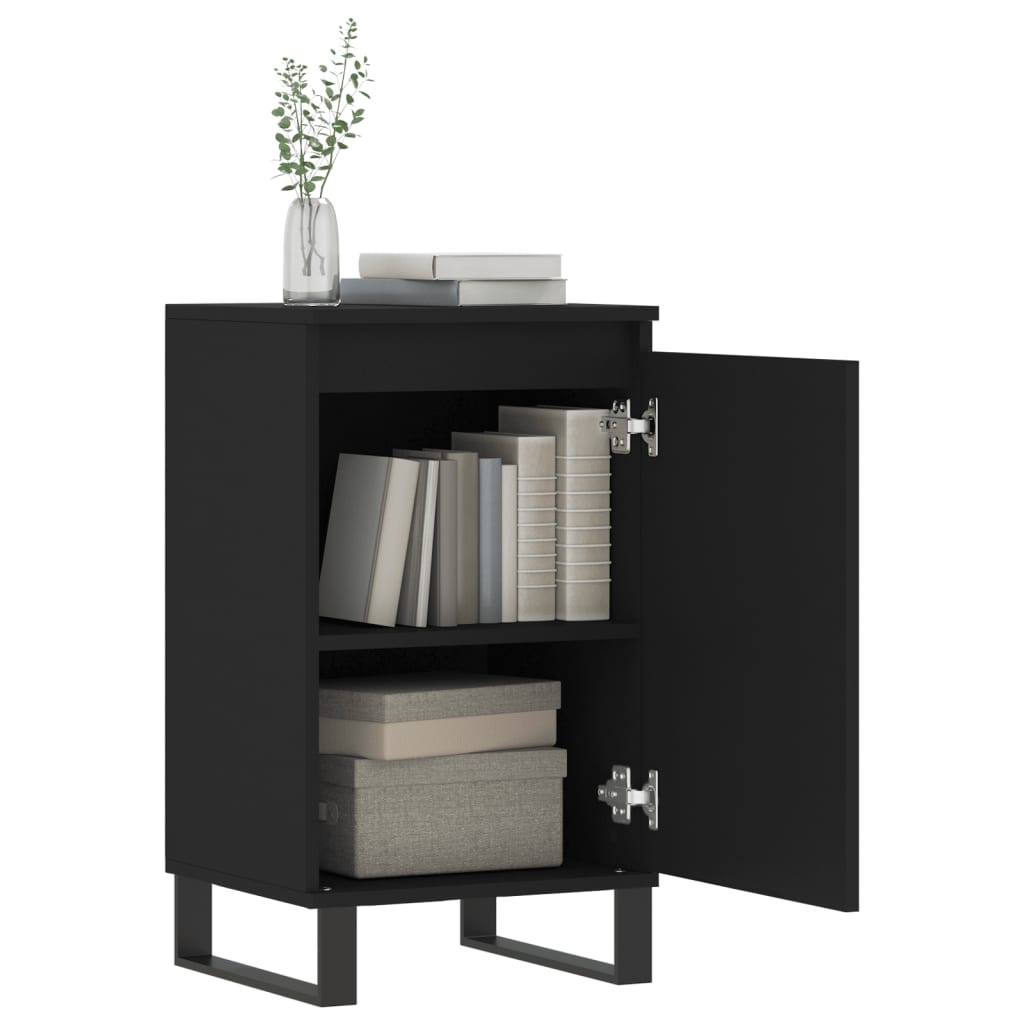 Sideboards 2 pcs Black 40x35x70 cm Engineered Wood