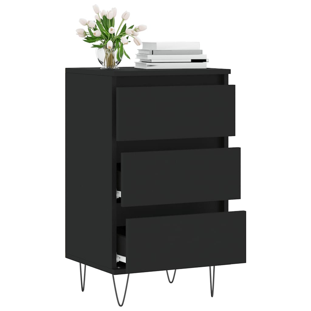 Sideboard Black 40x35x70 cm Engineered Wood