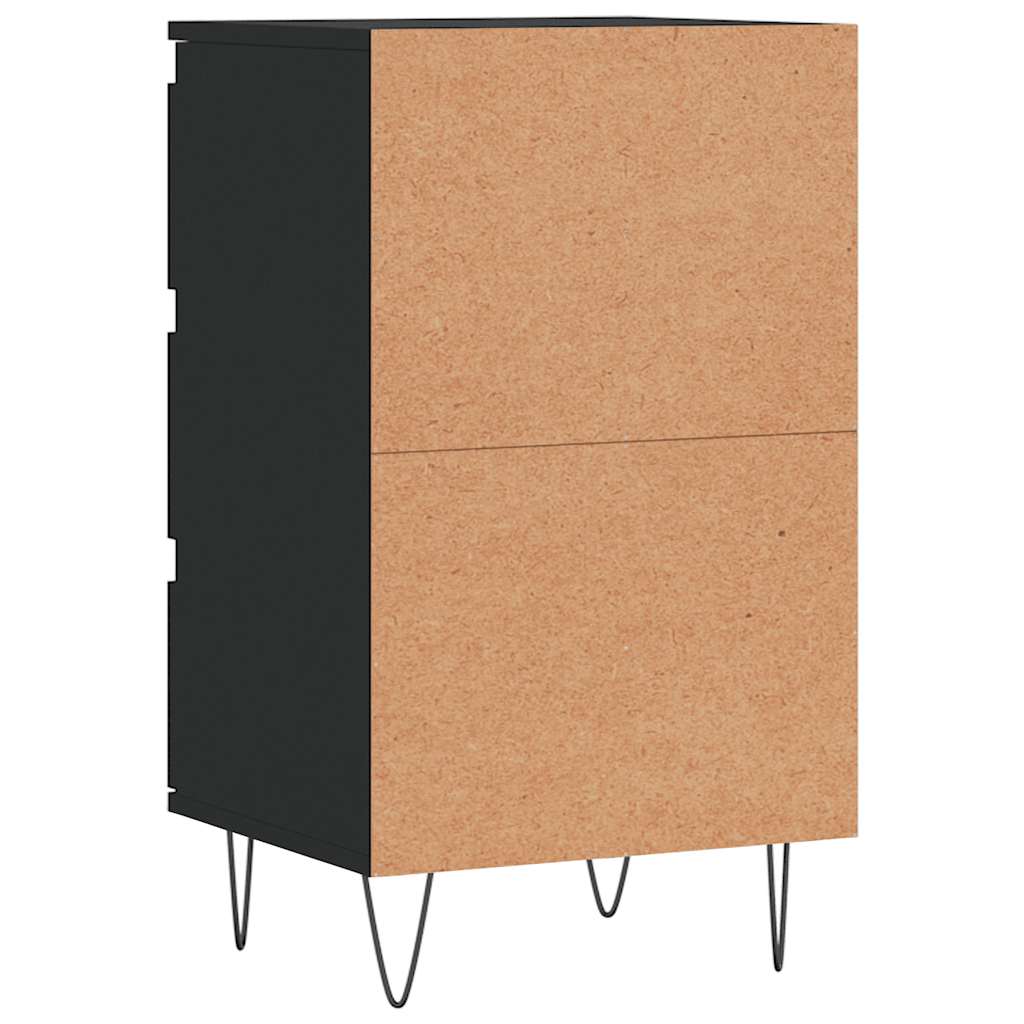Sideboard Black 40x35x70 cm Engineered Wood