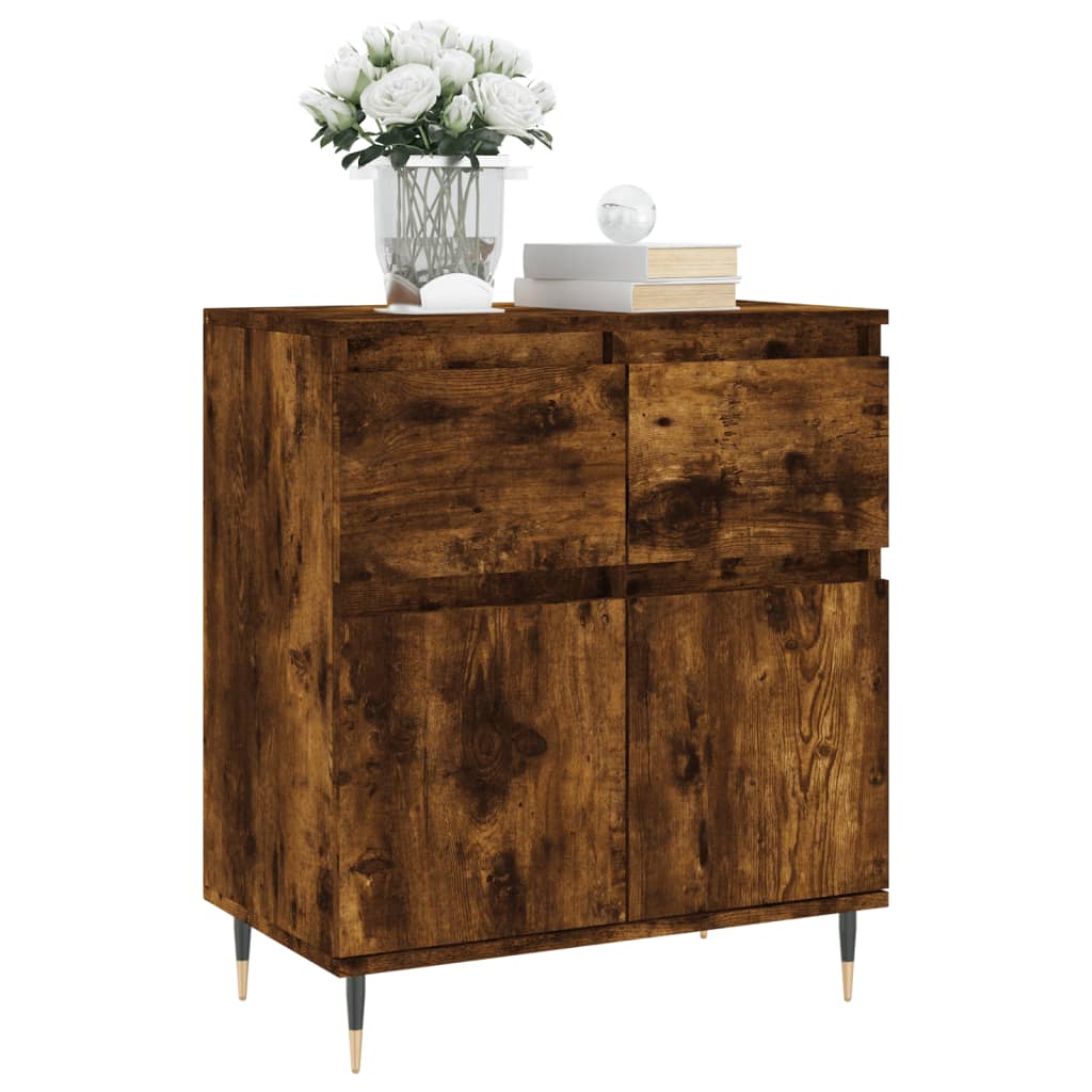 Sideboard Smoked Oak 60x35x70 cm Engineered Wood
