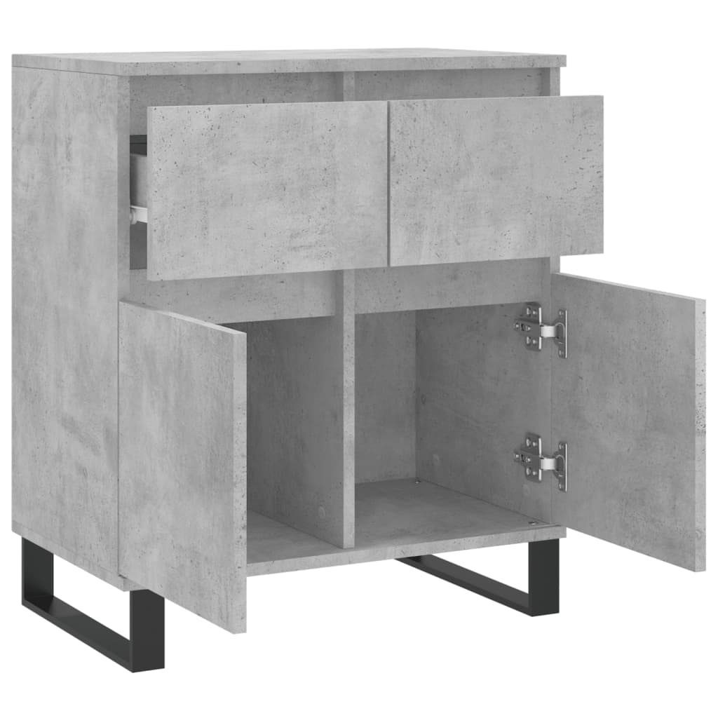 Sideboard Concrete Grey 60x35x70 cm Engineered Wood