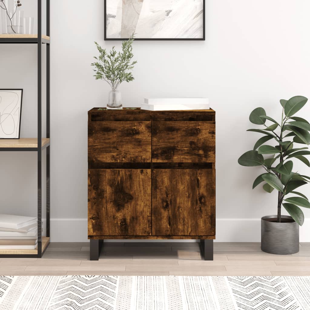 Sideboard Smoked Oak 60x35x70 cm Engineered Wood