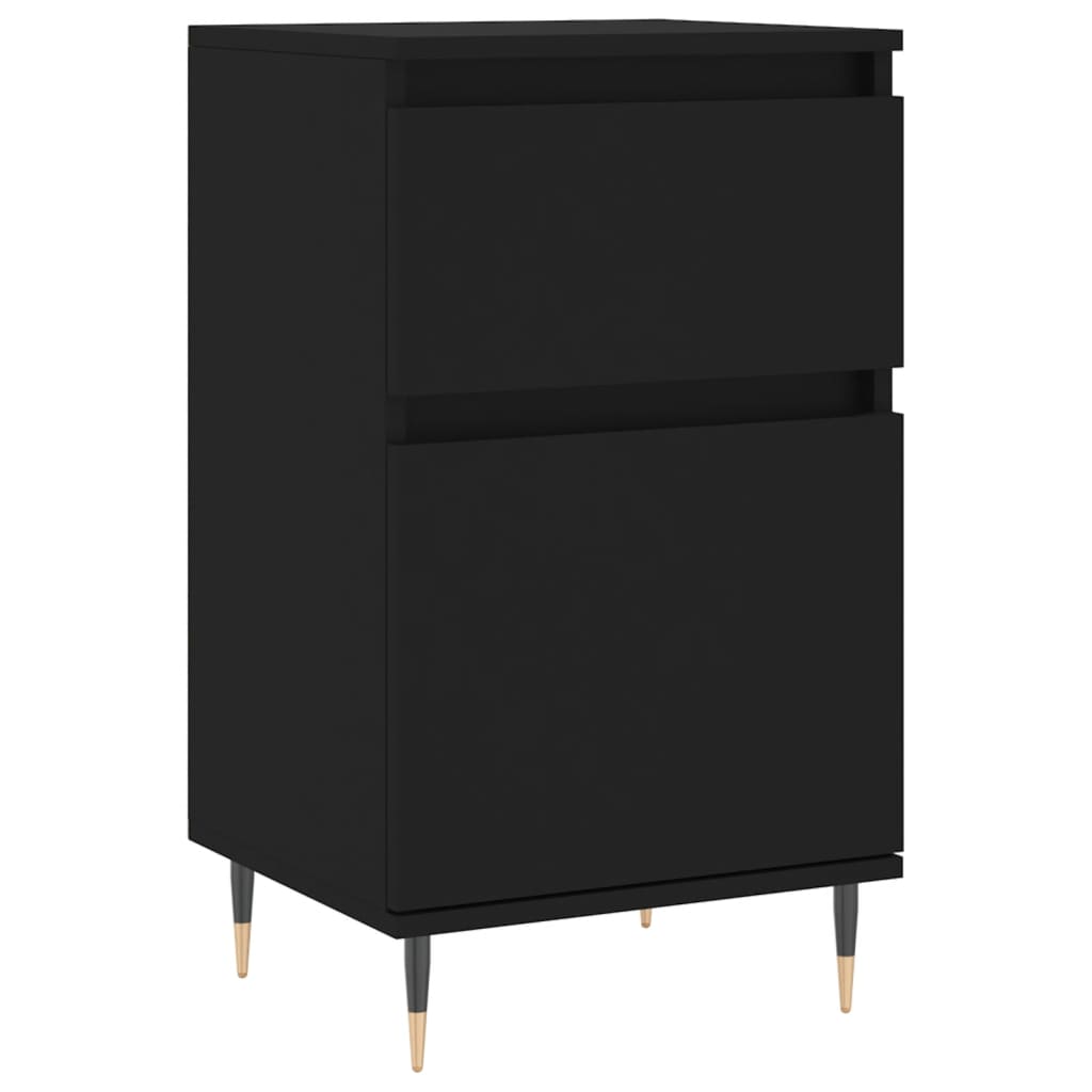 Sideboards 2 pcs Black 40x35x70 cm Engineered Wood