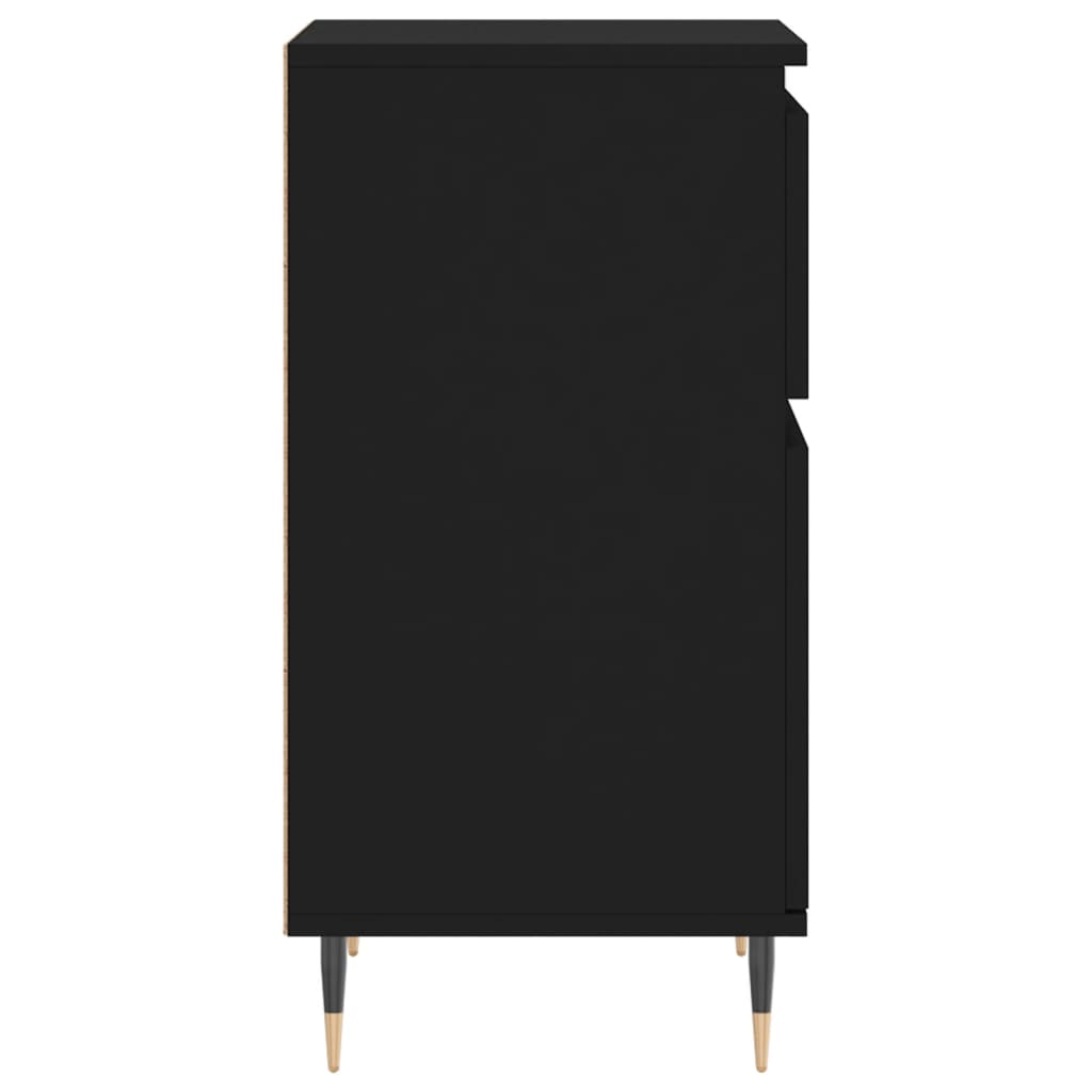 Sideboards 2 pcs Black 40x35x70 cm Engineered Wood