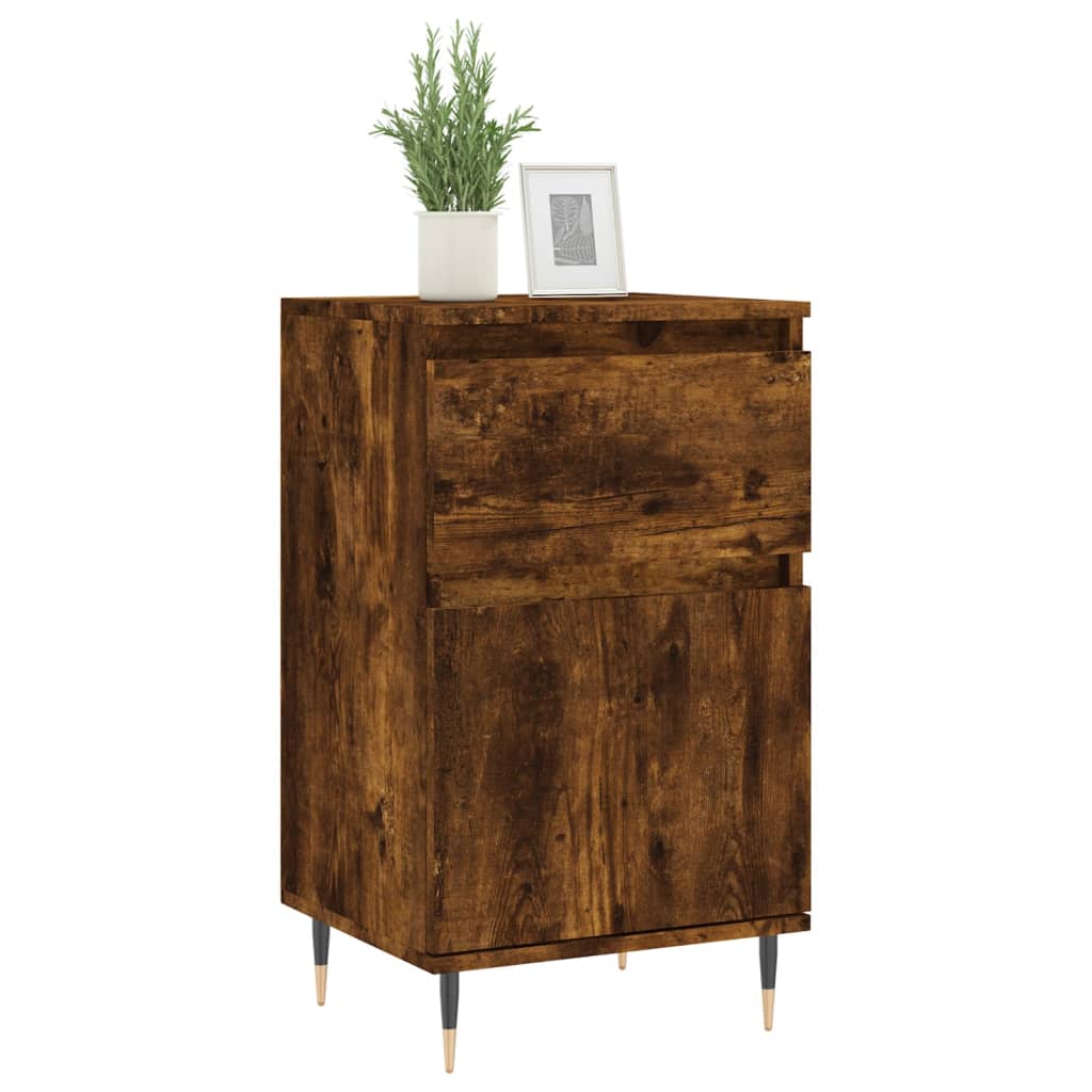 Sideboards 2 pcs Smoked Oak 40x35x70 cm Engineered Wood