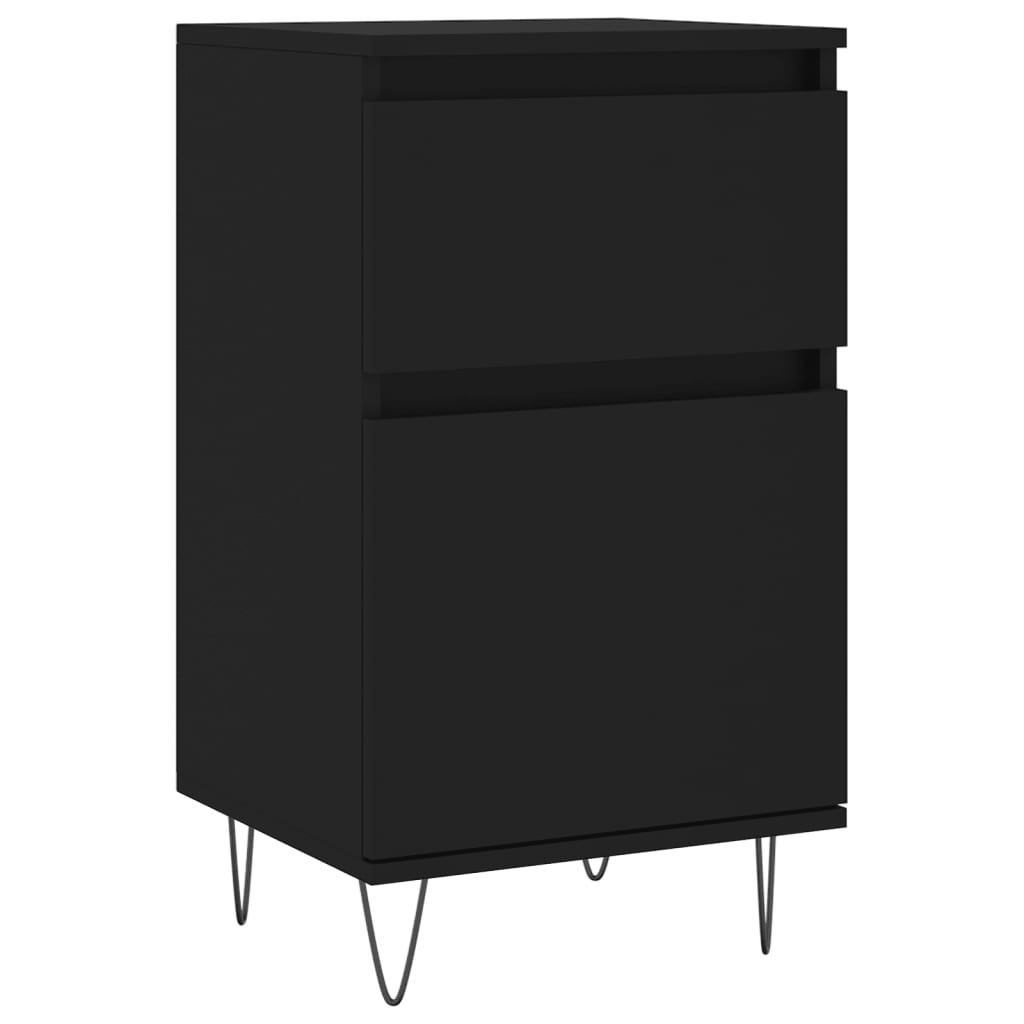 Sideboards 2 pcs Black 40x35x70 cm Engineered Wood