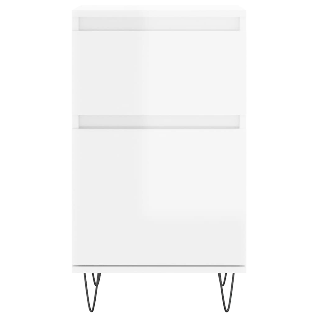 Sideboards 2 pcs High Gloss White 40x35x70 cm Engineered Wood