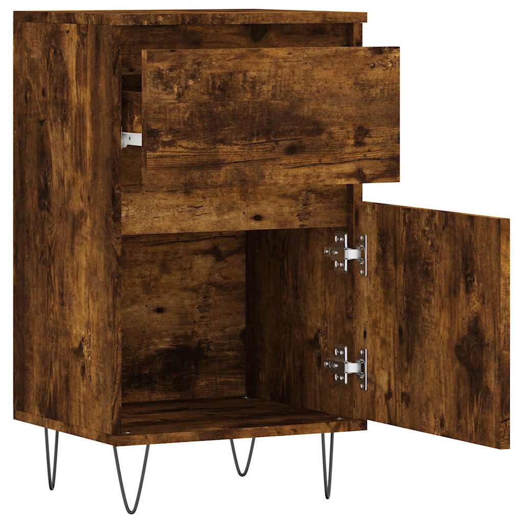 Sideboard Smoked Oak 40x35x70 cm Engineered Wood
