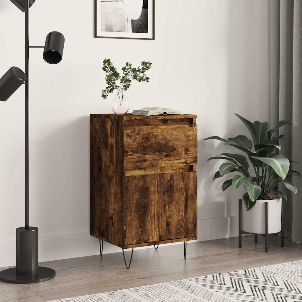 Sideboard Smoked Oak 40x35x70 cm Engineered Wood