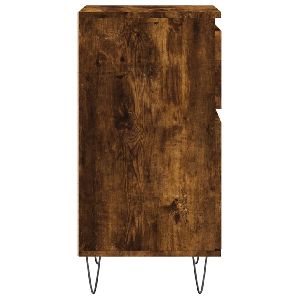 Sideboards 2 pcs Smoked Oak 40x35x70 cm Engineered Wood