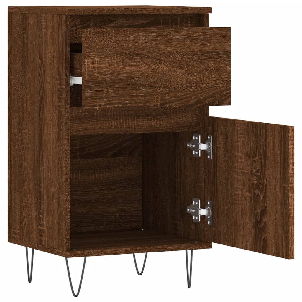 Sideboards 2 pcs Brown Oak 40x35x70 cm Engineered Wood