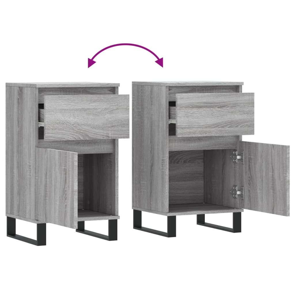 Sideboard Grey Sonoma 40x35x70 cm Engineered Wood