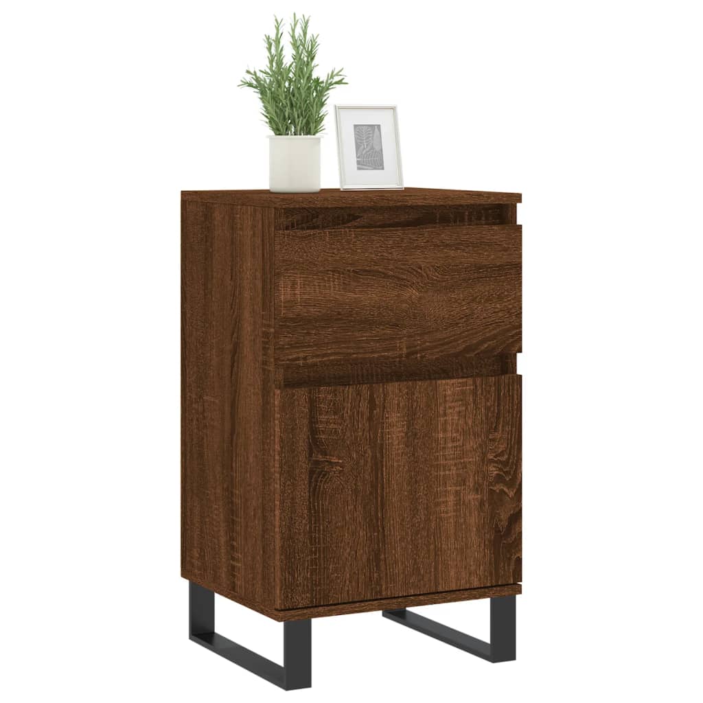 Sideboards 2 pcs Brown Oak 40x35x70 cm Engineered Wood
