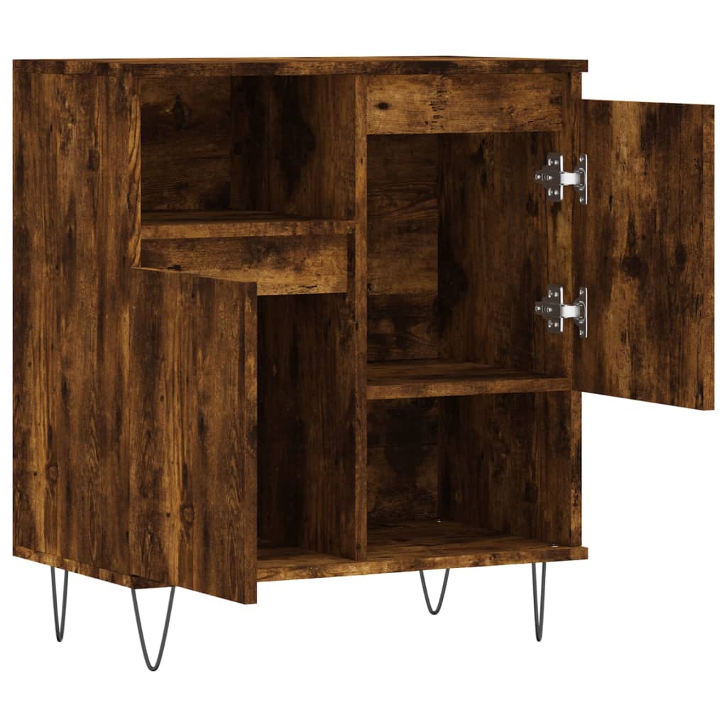 Sideboard Smoked Oak 60x35x70 cm Engineered Wood