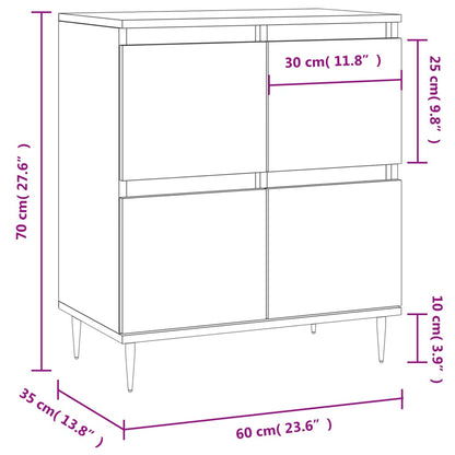 Sideboard Sonoma Oak 60x35x70 cm Engineered Wood
