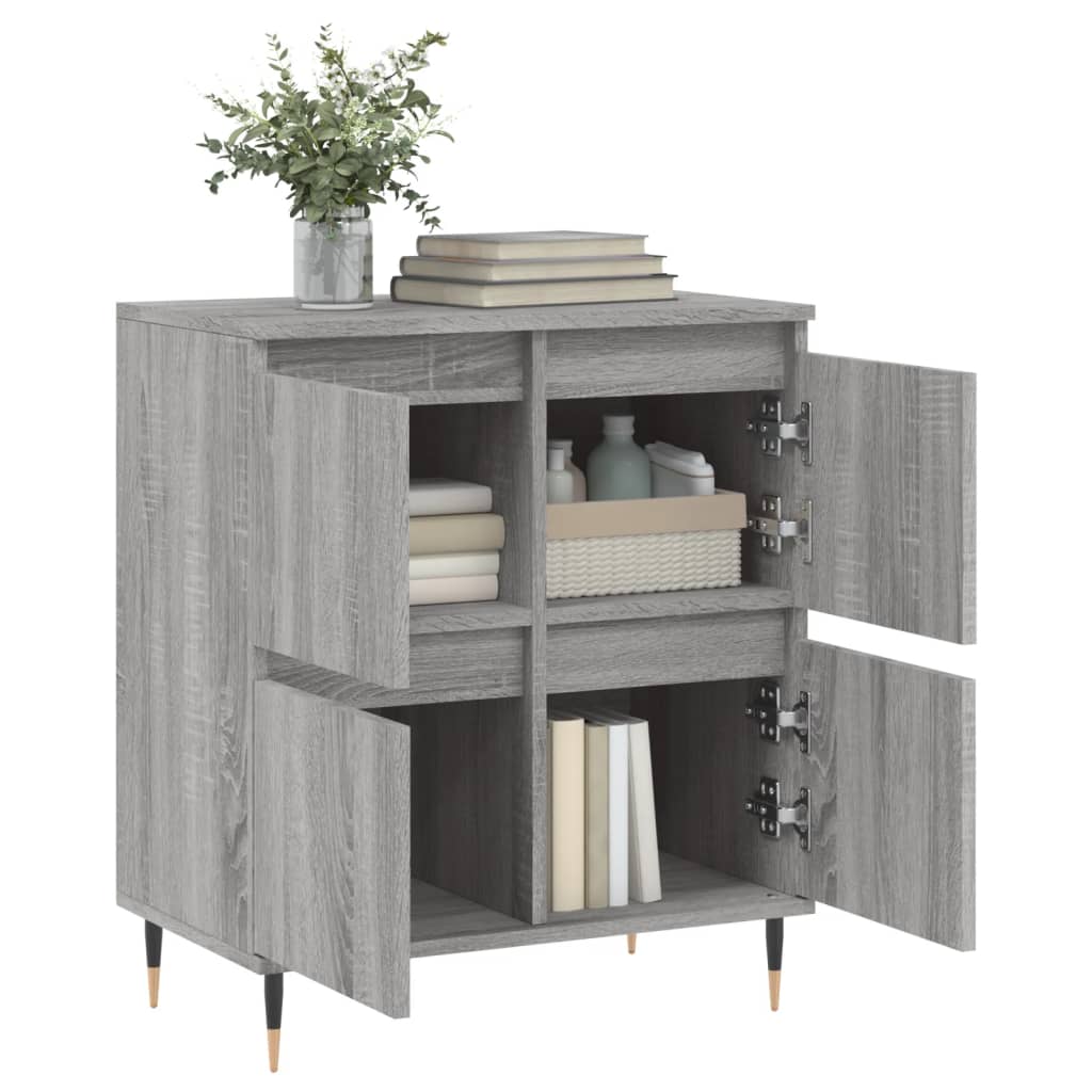Sideboard Grey Sonoma 60x35x70 cm Engineered Wood