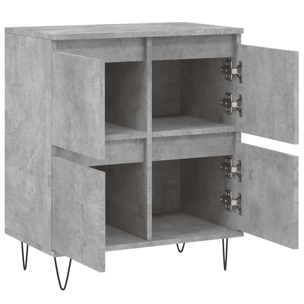 Sideboard Concrete Grey 60x35x70 cm Engineered Wood