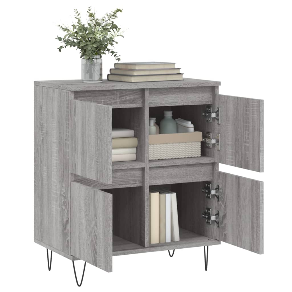 Sideboard Grey Sonoma 60x35x70 cm Engineered Wood