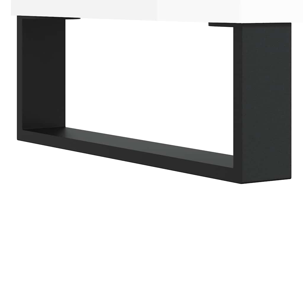 Sideboard High Gloss White 60x35x70 cm Engineered Wood