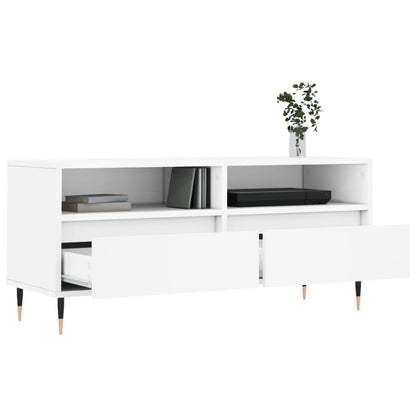 TV Cabinet White 100x34,5x44,5 cm Engineered Wood