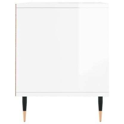 TV Cabinet High Gloss White 100x34,5x44,5 cm Engineered Wood