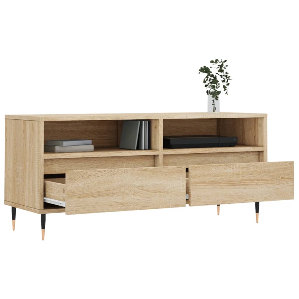 TV Cabinet Sonoma Oak 100x34,5x44,5 cm Engineered Wood
