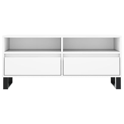 TV Cabinet White 100x34,5x44,5 cm Engineered Wood