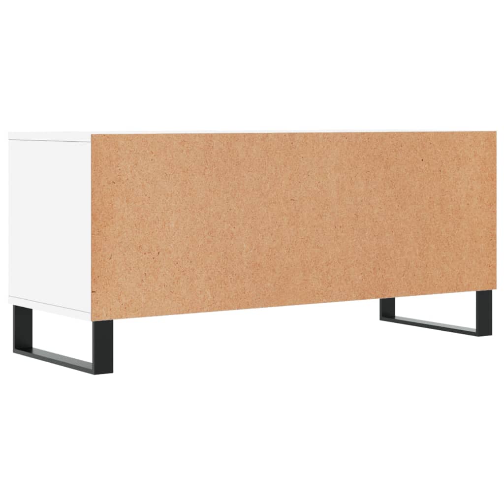 TV Cabinet White 100x34,5x44,5 cm Engineered Wood