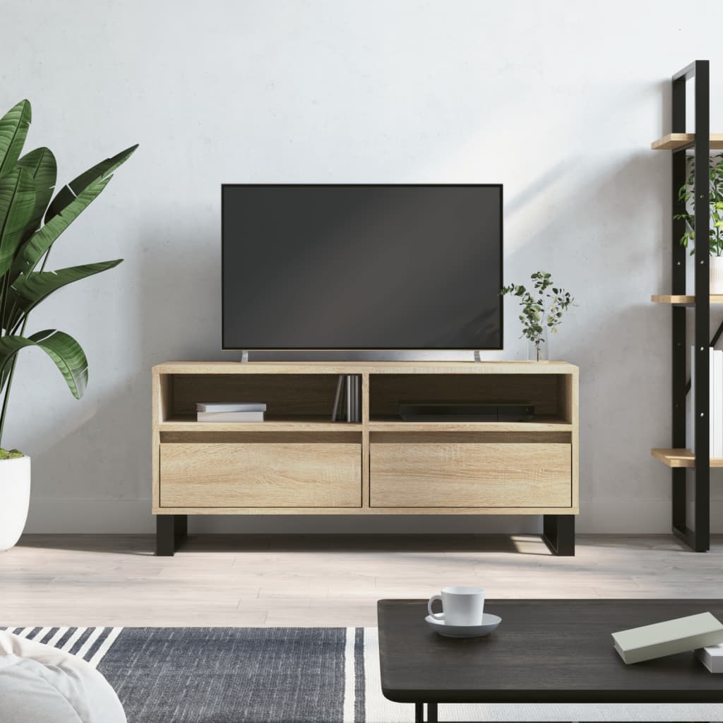 TV Cabinet Sonoma Oak 100x34,5x44,5 cm Engineered Wood