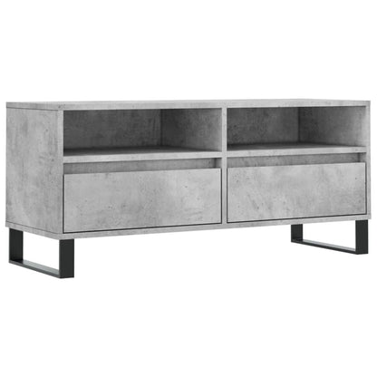 TV Cabinet Concrete Grey 100x34,5x44,5 cm Engineered Wood