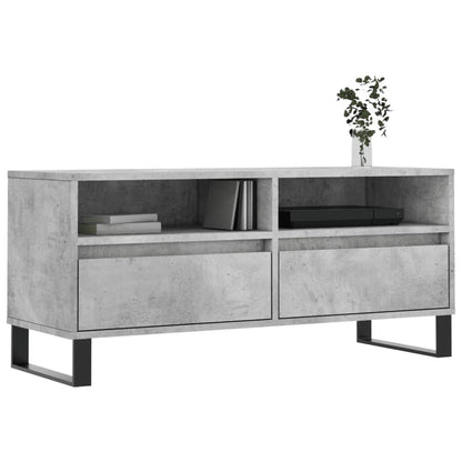 TV Cabinet Concrete Grey 100x34,5x44,5 cm Engineered Wood