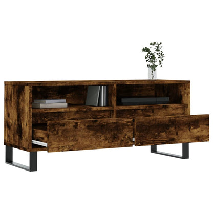TV Cabinet Smoked Oak 100x34,5x44,5 cm Engineered Wood