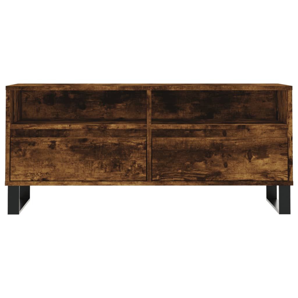 TV Cabinet Smoked Oak 100x34,5x44,5 cm Engineered Wood