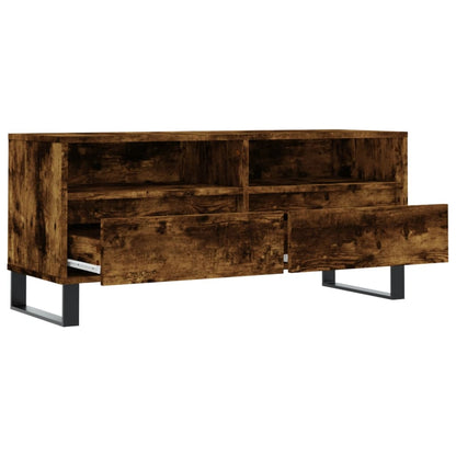 TV Cabinet Smoked Oak 100x34,5x44,5 cm Engineered Wood