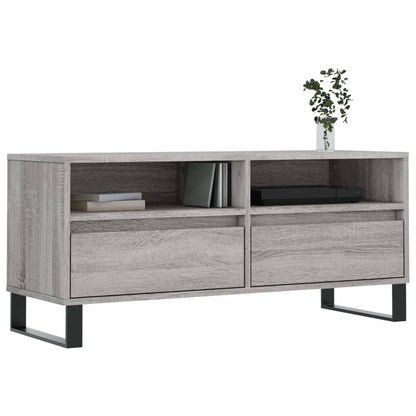 TV Cabinet Grey Sonoma 100x34,5x44,5 cm Engineered Wood