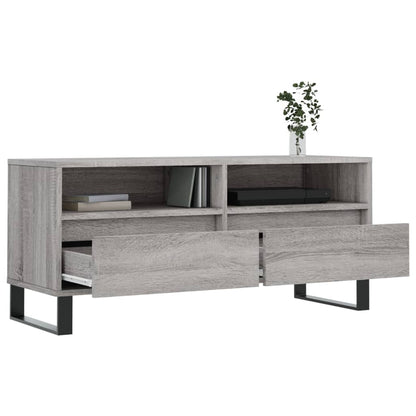 TV Cabinet Grey Sonoma 100x34,5x44,5 cm Engineered Wood