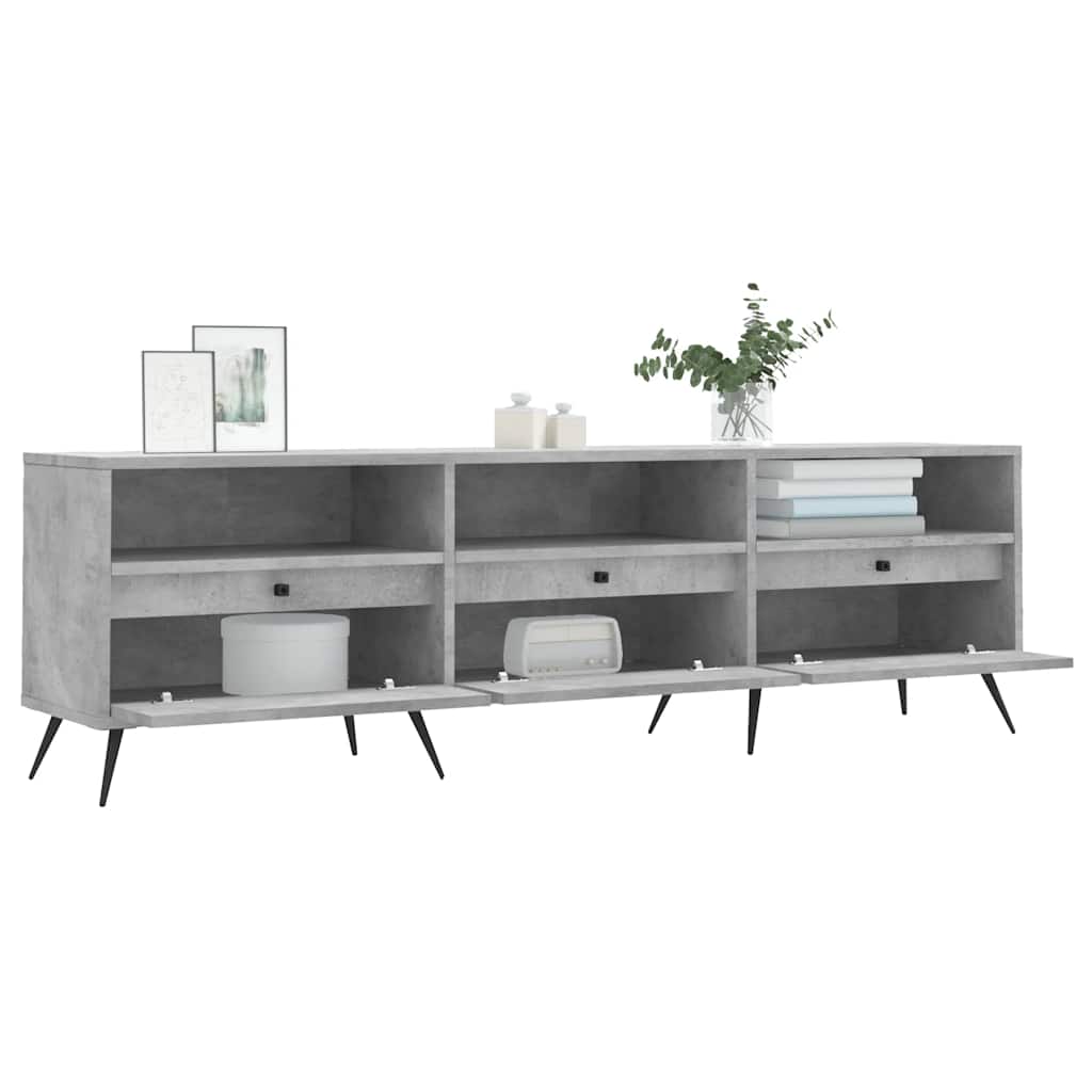 TV Cabinet Concrete Grey 150x30x44,5 cm Engineered Wood